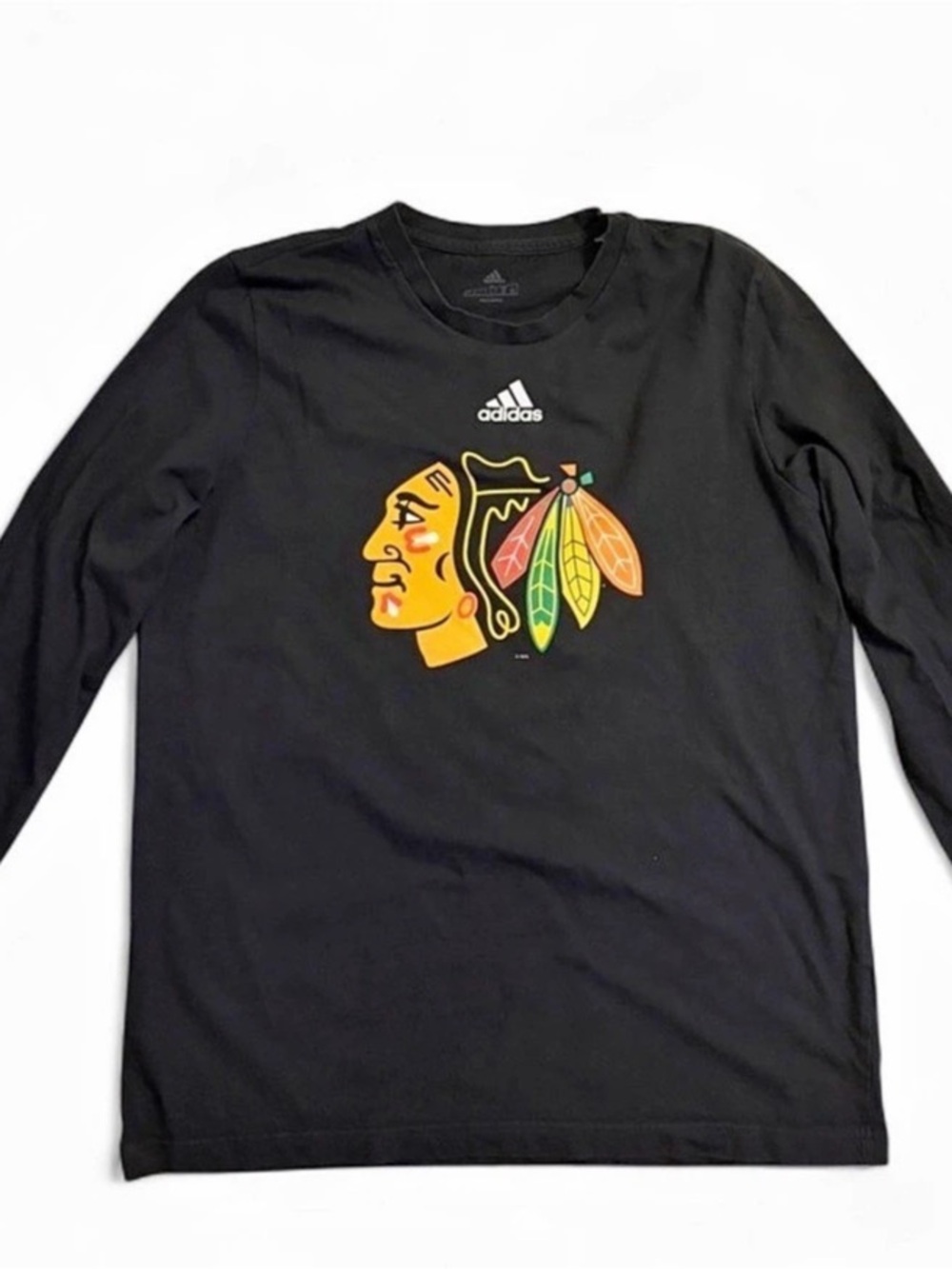 adidas Chicago Blackhawks Adidas Long Sleeve T-Shirt Long Sleeve T-Shirt Black